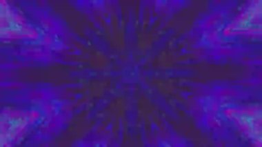 Kaleydoskop mozaik pürüzsüz dizilim. Fraktal gürültü efektinin soyut hareket grafik animasyonu. 