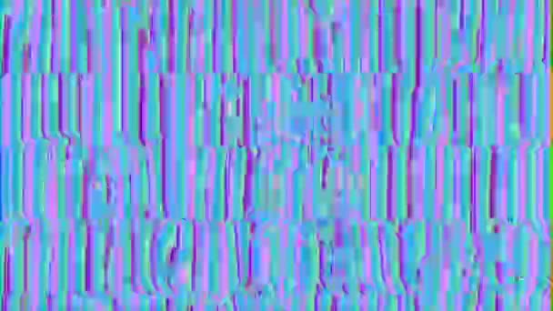 Abstract error data geometrical vibrant nostalgic shimmering background. Vhs tape imitation for motion design.