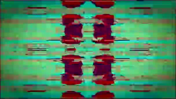 Різнокольоровий динамічний кіберпанк мрійливий блискучий фон . — стокове відео