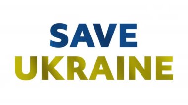 Ukrayna metnini beyaz arkaplana kaydet - yardım çağır, ağla. 