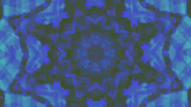 Kaleydoskop mozaik pürüzsüz dizilim. Fraktal gürültü efektinin soyut hareket grafik animasyonu. 