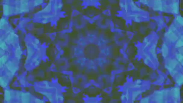 Kaleidoscope mosaic seamless sequence. Background abstract motion graphic animation of fractal noise effect. — Stock Video