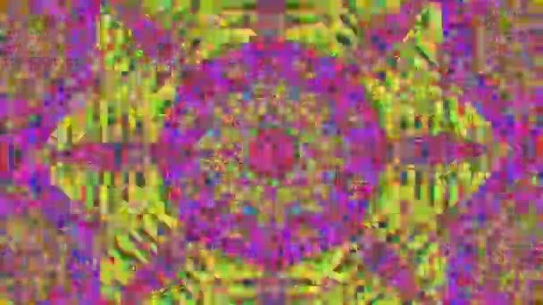 Kaleidoscoop mozaïek naadloze volgorde. Achtergrond abstracte beweging grafische animatie van fractal ruis effect. — Stockvideo