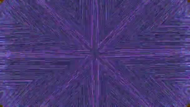 Séquence sans couture de mosaïque Kaléidoscope. fond abstrait mouvement animation graphique de l'effet de bruit fractal. — Video