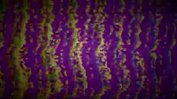 80-talls humør. Ensidig regnbueeffekt cyberpunk moteglitrende bakgrunn. – stockvideo