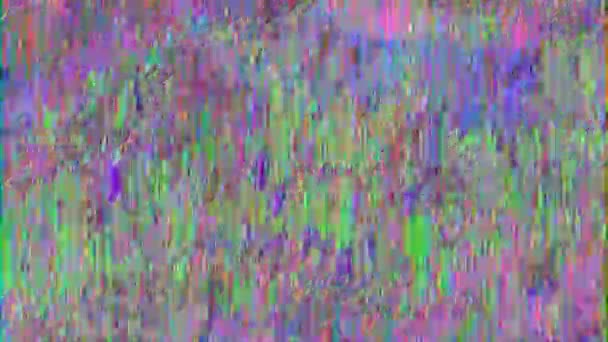 Abstract error data geometrical vibrant nostalgic shimmering background. Vhs tape imitation for motion design.