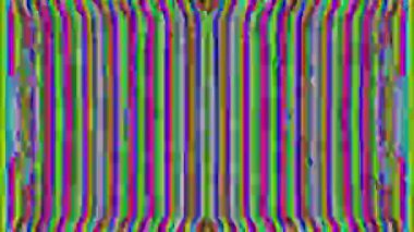 Soyut arızalı psikedelik desen dikişsiz döngü deseni. VFX fraktal arkaplan. 