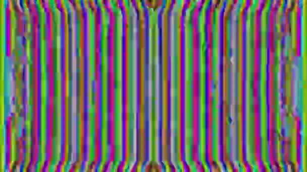 Αφηρημένη δυσλειτουργία ψυχεδελική υφή αδιάλειπτη μοτίβο βρόχο. VFX fractal φόντο. — Αρχείο Βίντεο