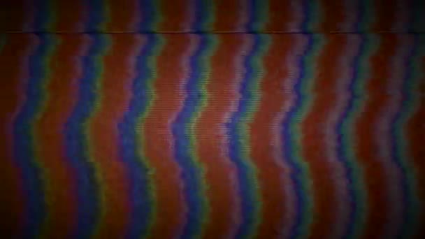 Abstraktní duhový efekt sci-fi zasněné holografické pozadí. — Stock video