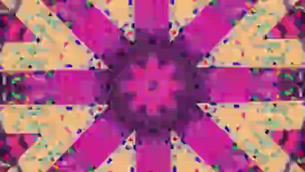 Mnohobarevný kaleidoskop kaleidoskopické ornamentální geometrické pozadí. 