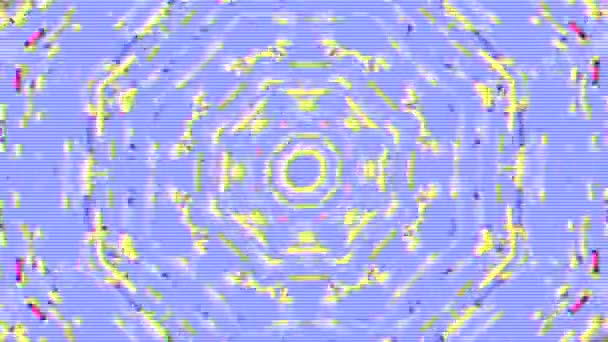 Мозаїка Калейдоскопа безшовна послідовність. Фон абстрактний рух графічна анімація ефекту фрактального шуму . — стокове відео