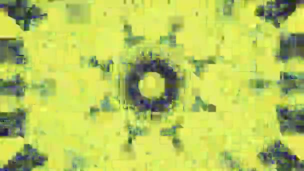 Flerfärgad kalejdoskop prydnads geometrisk bakgrund. — Stockvideo