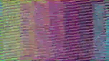 Soyut hata verisi geometrik canlı nostaljik ışıldayan arka plan. Hareket tasarımı için Vhs teyp taklit.
