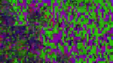 Pikselleştirilmiş gürültü statik televizyon VFX efektleri arkaplan, vhs, crt TV ekranı sinyal efekti yok.