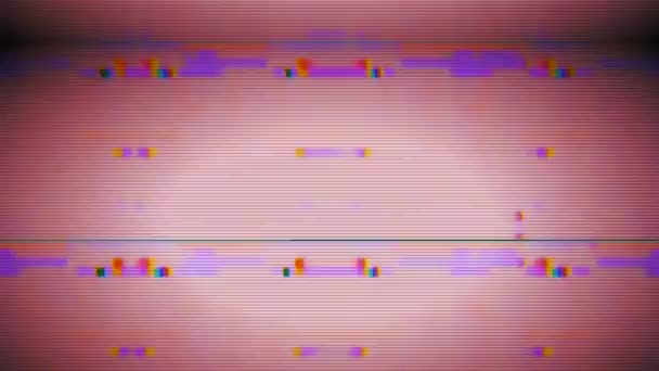Nenáročné ornamentální kyberpunk snivé holografické pozadí. — Stock video
