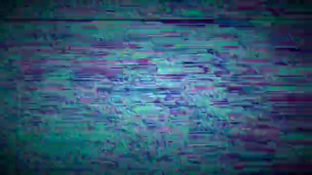 Abstract vintage cyberpunk psychedelische iriserende achtergrond. — Stockvideo