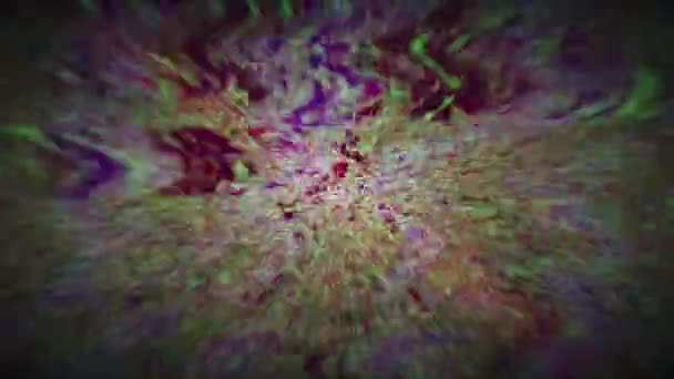 Transformer néon nostalgique fond irisé psychédélique. — Video