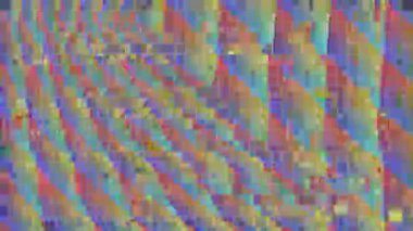 Gelişigüzel geometrik siber punk moda müdahalesi. 