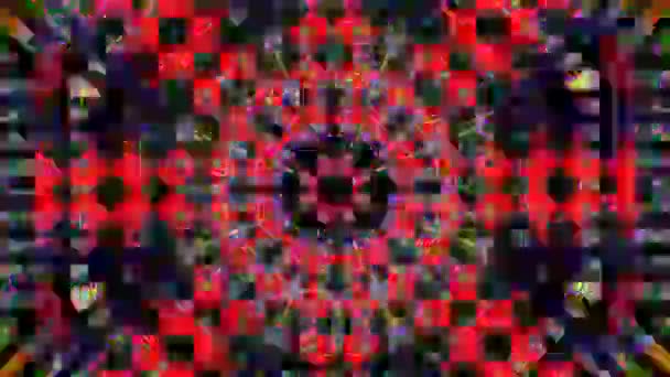 Abstract geometrical cyberpunk elegant holographic background. — стоковое видео