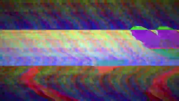Transformace neonového sci-fi zasněného duhového pozadí. — Stock video