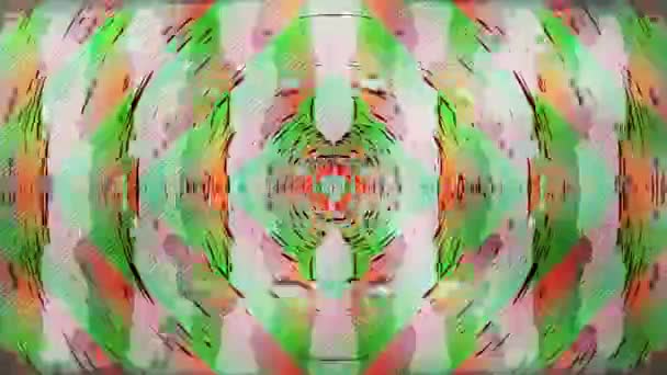 Transforming ornamental nostalgic psychedelic holographic background. — Vídeo de Stock