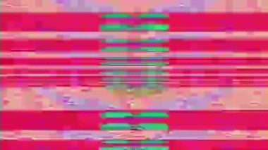 Çok renkli geometrik siber punk moda iletişimi arkaplanı. 