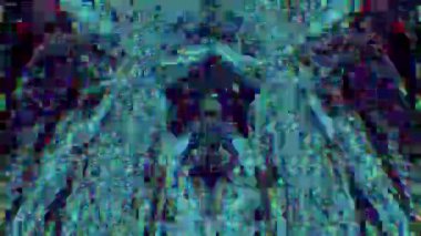 Çok renkli ön plan siber punk rüya gibi ışıltılı arka plan. 