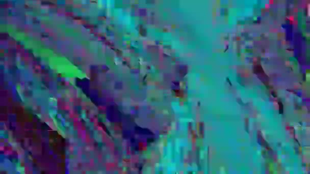 Transforming ornamental cyberpunk dreamy iridescent background. — Stock Video