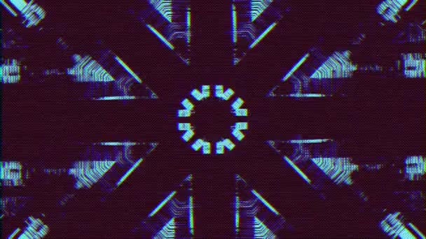 Hypnotic ornamental nostalgic psychedelic dreamy abstract background. — Vídeo de Stock