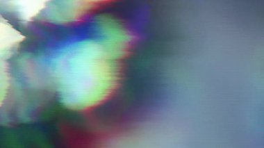 Retro neon mor çok renkli 80 'ler etkisi. Kötü televizyon taklidi. Kristal prizma ışık demetleri. 