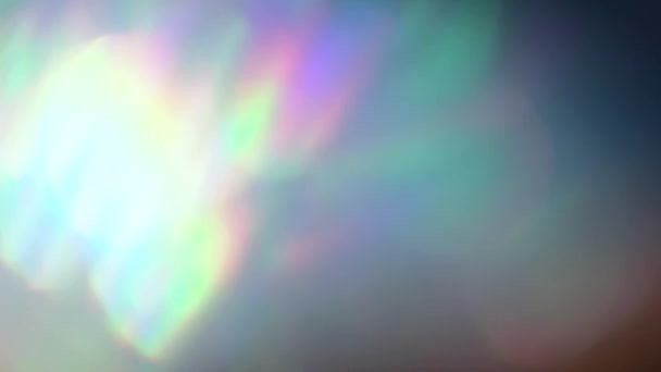 Abstract holographic light leaks, 80s retro mood for your project. — Stockvideo