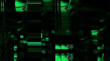 Soyut parazit taklidi, bilim-kurgu holografik arka planı parıldıyor. Videonuz için eski TV efekti. 