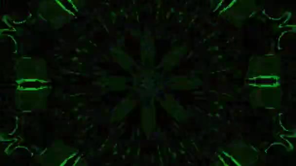 Modern psykedelisk geometrisk sci-fi holografisk bakgrund. — Stockvideo