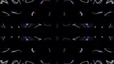 Sıradan psikedelik dinamik nostaljik holografik arkaplan.