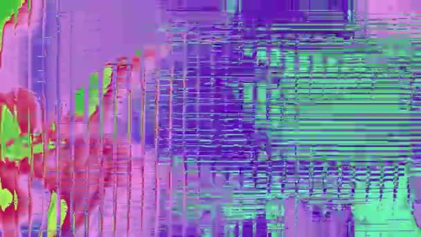 Astratto psichedelico lampeggiante sci-fi sfondo iridescente. — Video Stock