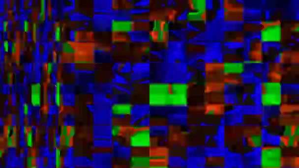 Modern parazit taklit neon-kurgu holografik arkaplan. — Stok video