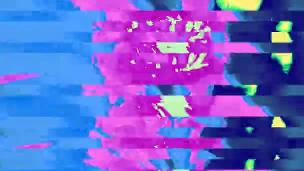 Abstrato psicadélico piscar sci-fi iridescente fundo. — Vídeo de Stock