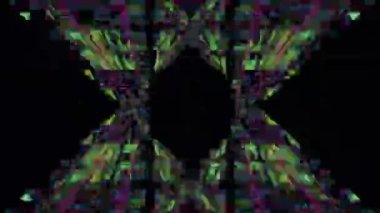 Soyut yanıp sönen ışıklar yanar. Görüntüleri döndür. 