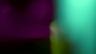 Soyut neon bokeh, örtüşme, bilim-kurgu rüya gibi arka plan. Eğilim arkaplanı.