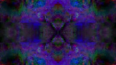 Abstract Background Bizzare Trip. Flowing seamless pattern. Magical flight video for web, yoga, clubs 4k resolution. 