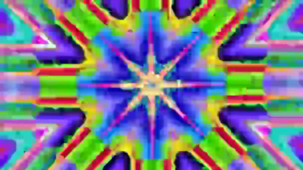 Dreamlike Background Surrealistic Combination Shining Seamless Pattern Magical Movements Video — Vídeo de Stock