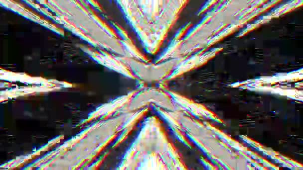 Illusionary Kaleidoscope Psychodelic Substancion Shining Endless Background Magical Transformations Compilation — Stockvideo