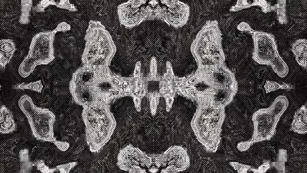 Kaleidoscope Surrealistic Illusionary Substancion Flashing Trippy Mandala Hypno Trip Mix – stockvideo
