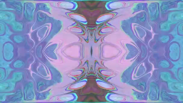 Illusionary Kaleidoscope Psychodelic Combination Flowing Trippy Kaleidoscope Hypno Transformations Footage — Videoclip de stoc