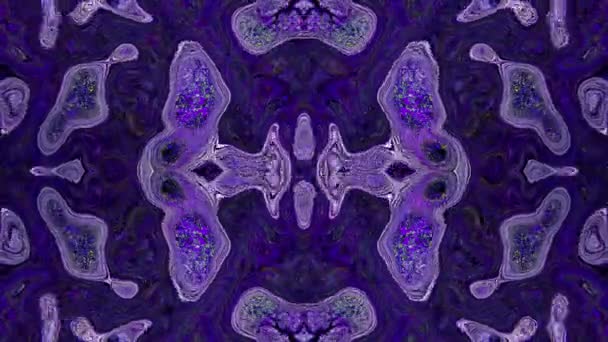 Mandala Psychodelic Geometrical Art Flashing Seamless Kaleidoscope Magical Transformations Mix — Stock Video