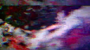Abstract glitch effect noisy trendy holographic background. Video in 4k for trending projects. 