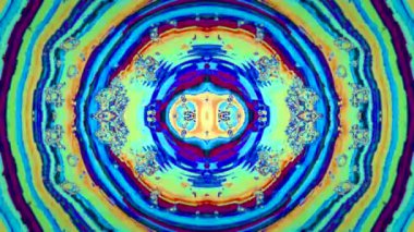Dreamlike Abstract Mandala Combination. Flowing seamless background. Hypnotic movements mix for web, yoga, clubs 4k resolution. 