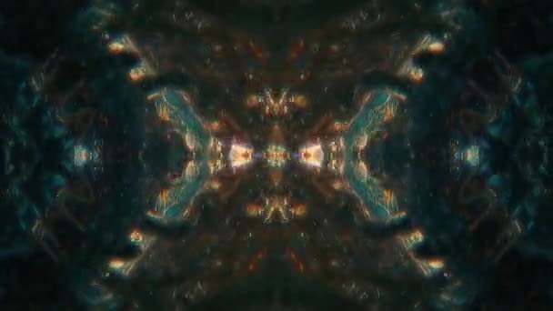 Psychedelic Bizzare Background Art Moving Seamless Kaleidoscope Hypno Flight Mix — Stockvideo