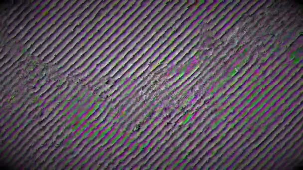 Moving Neon Futuristic Psychedelic Holographic Background Damaged Interference Effect Creative — Vídeo de stock