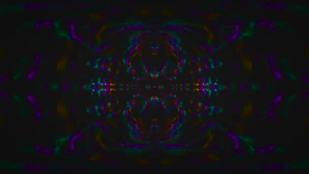 Abstract Kaleidoscope Bizzare Substancion Moving Trippy Background Hypnotic Flight Video — стокове відео